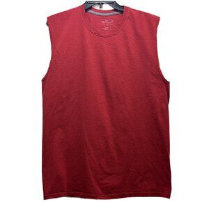 Men Burgundy Tank Top Size L